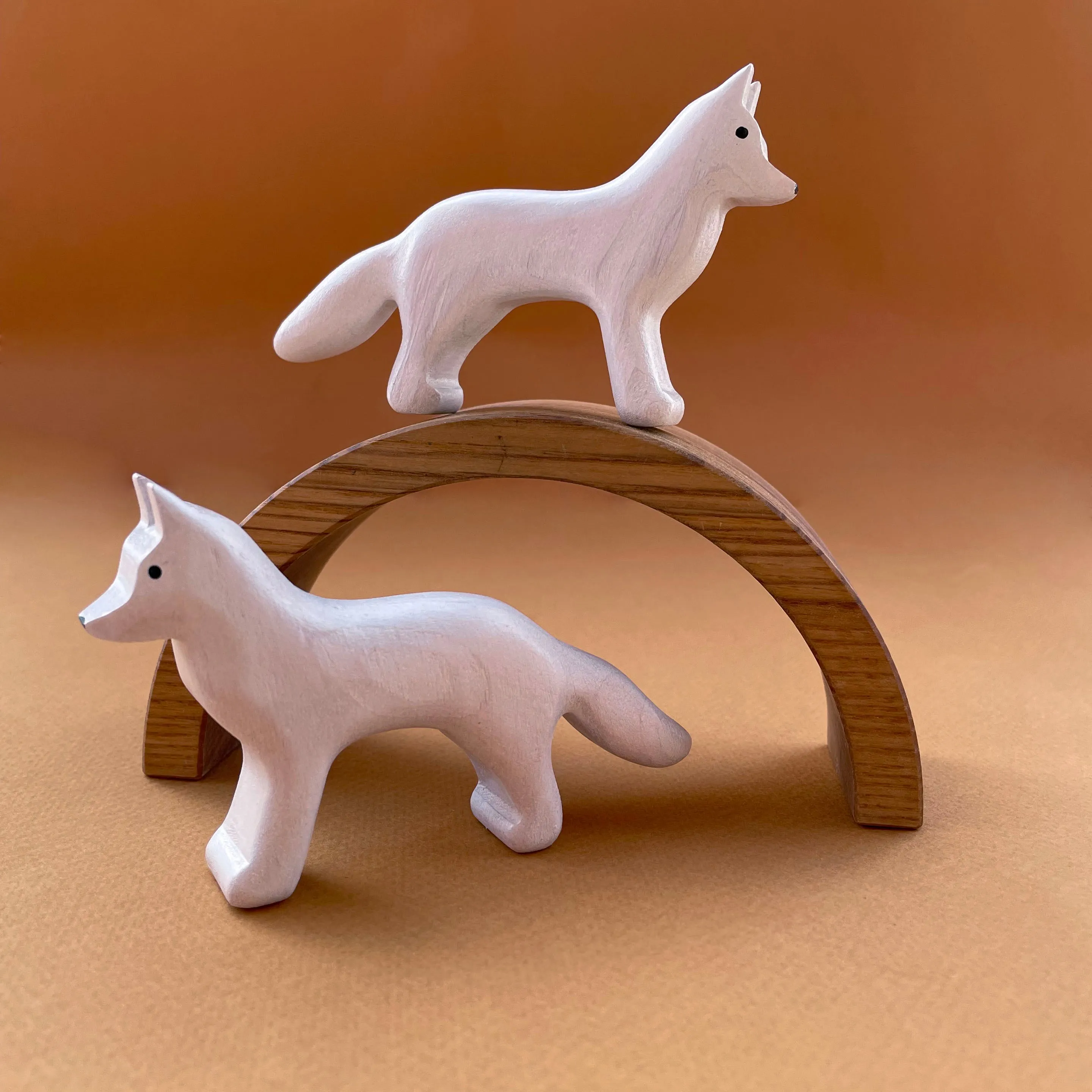 Wooden Polar Fox