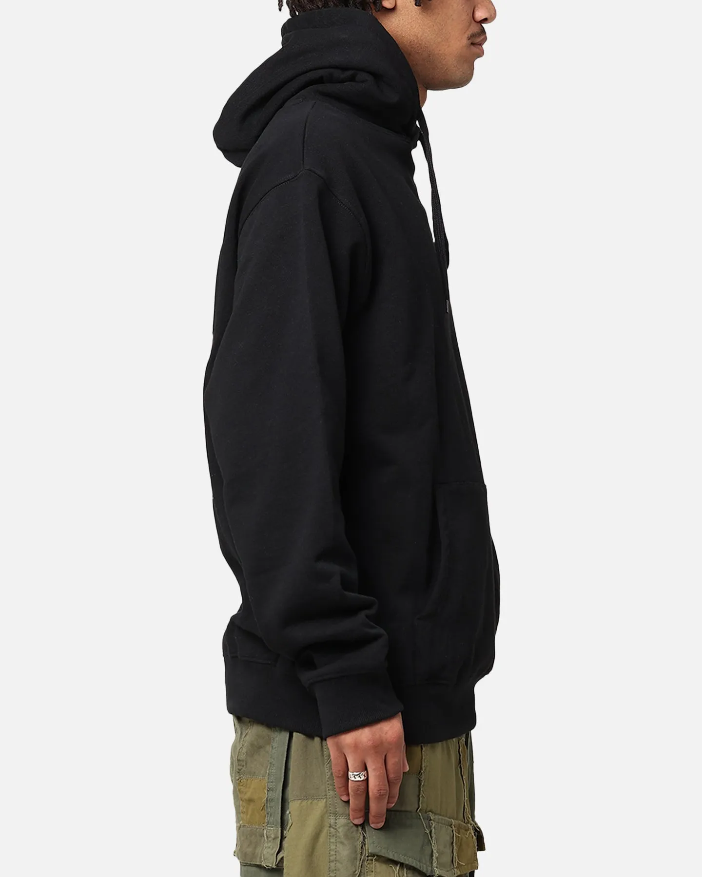 X-Large Fire Dice Hoodie Solid Black