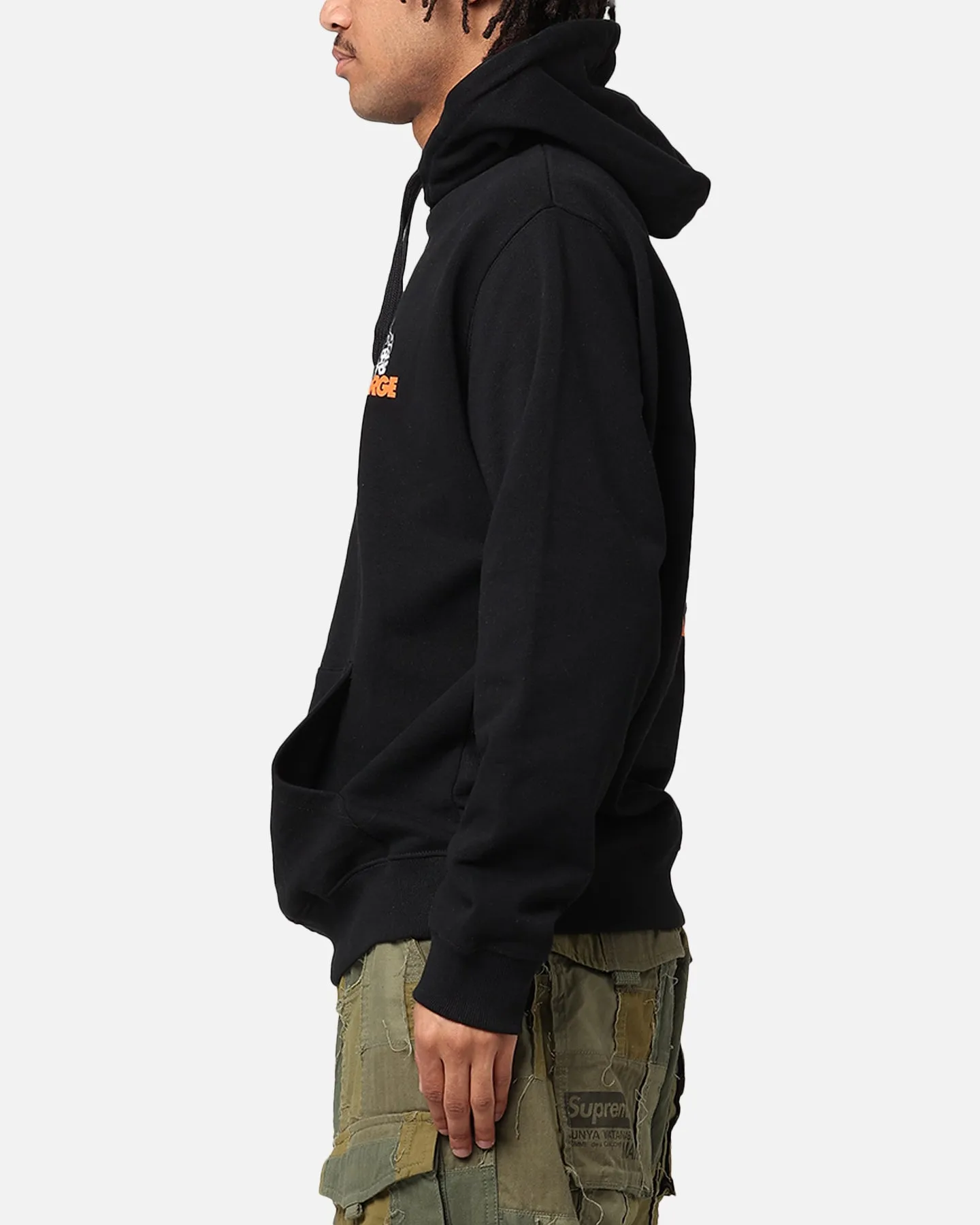 X-Large Fire Dice Hoodie Solid Black