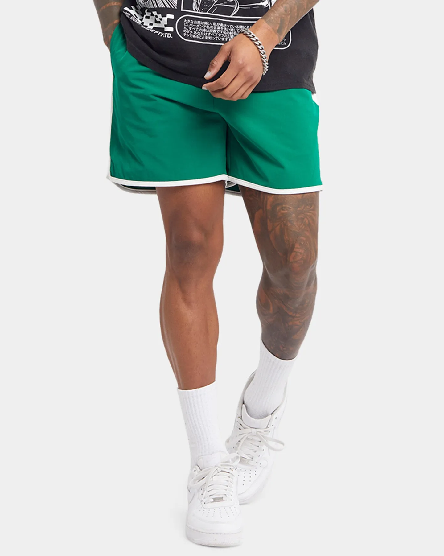 XXIII Maxime Racing Shorts Green/White